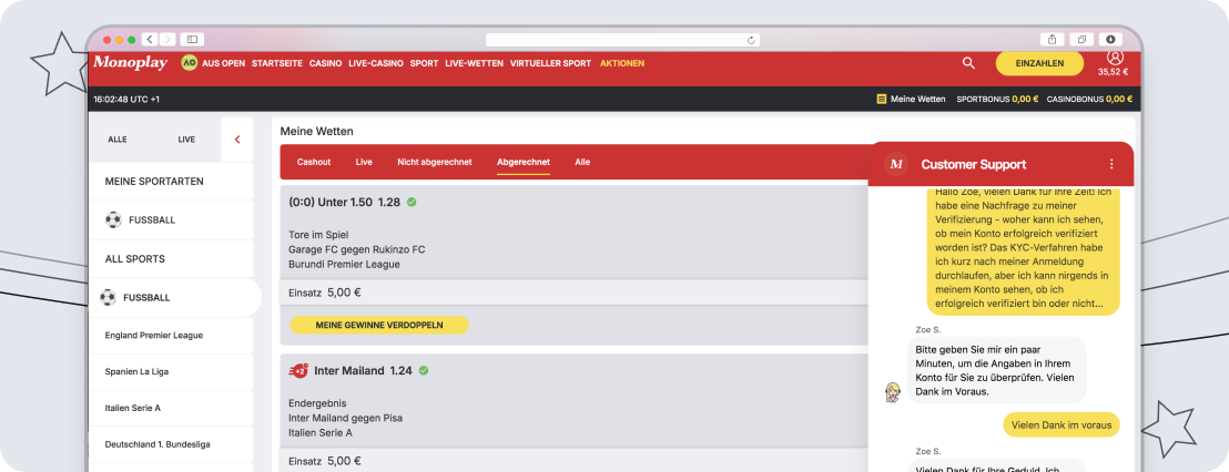 Live-Chat bei MonoPlay