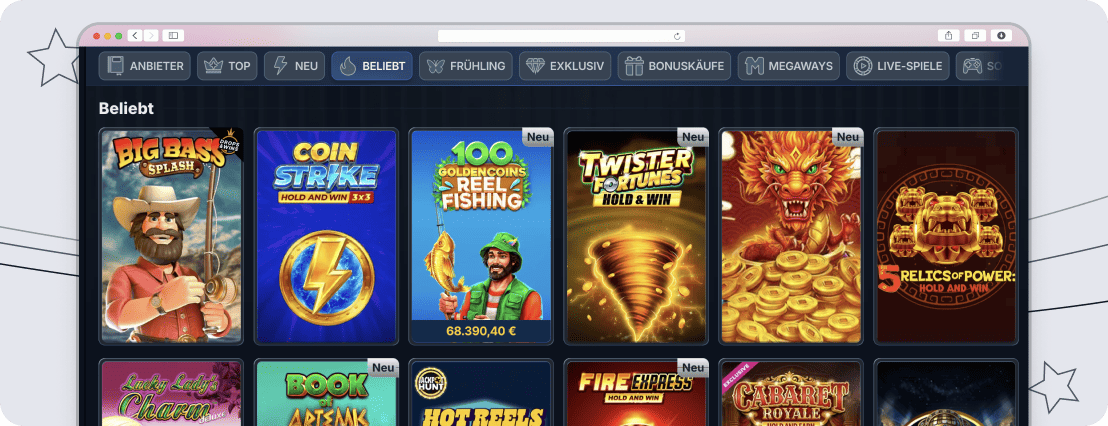 Tausende Games warten im BetRepublic Casino