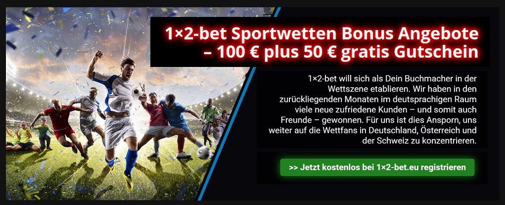 1x2-bet Sportwetten Bonus Angebote