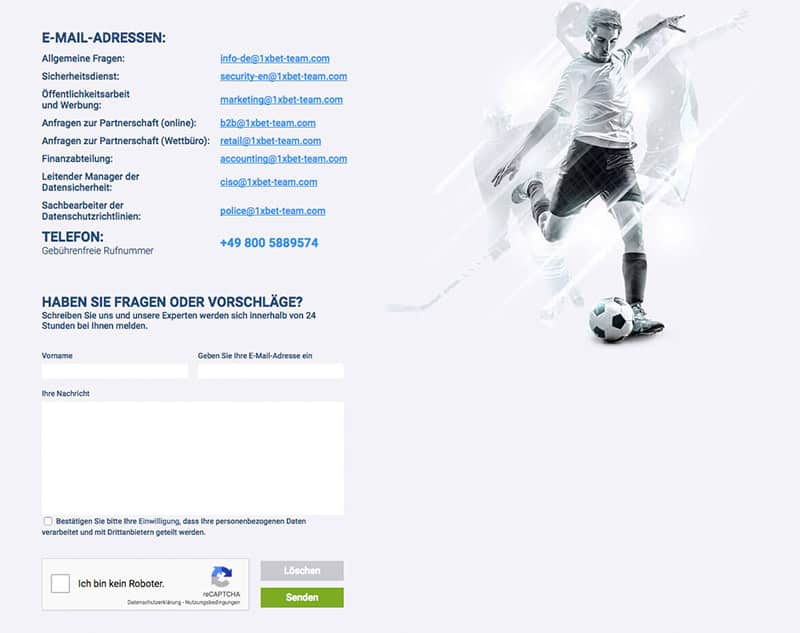 1xbet Sportwetten Erfahrungen – Service und Support