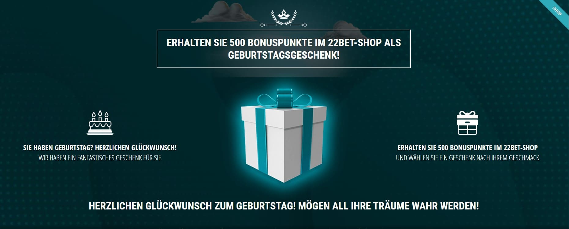 Geburtstagsbonus von 22Bet