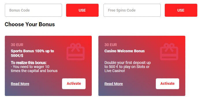 Willkommensbonus bei 31 Bet