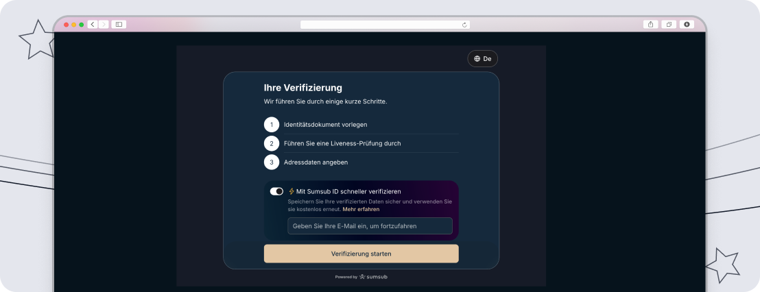 Die Verifizierung ist bei Noxino Pflicht