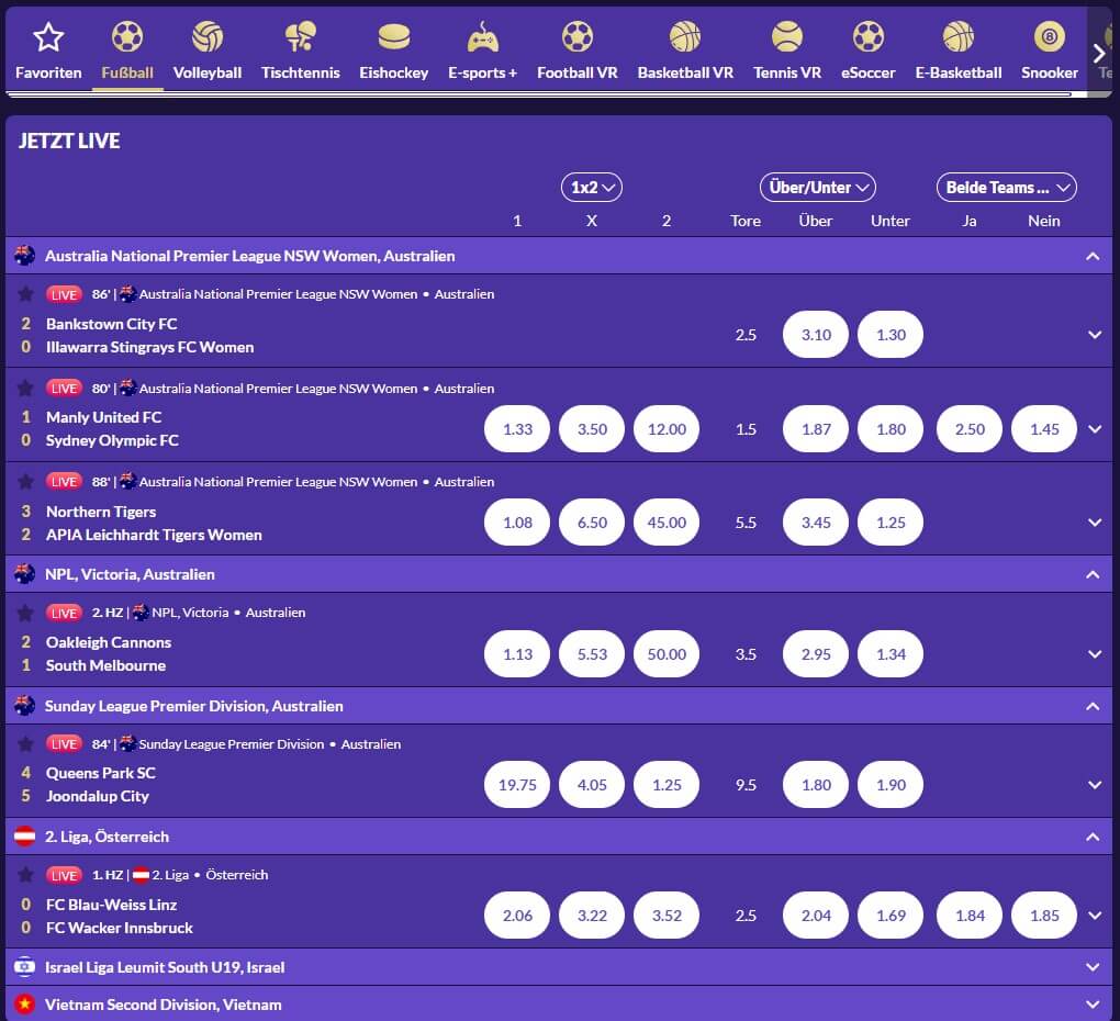 4KASINO Livewetten