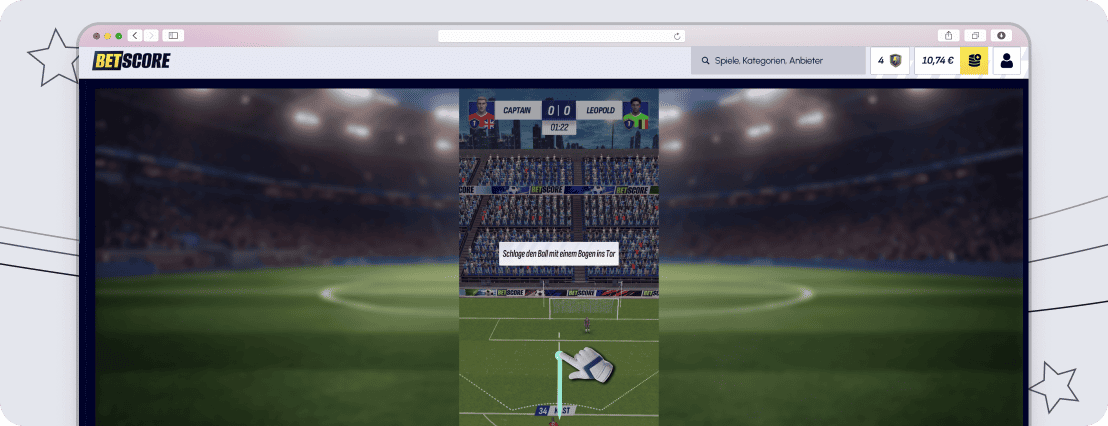 “BetScore” – das virtuelle Fußballspiel des Wettanbieters