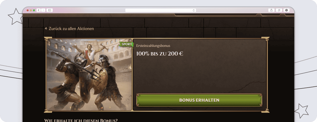 Willkommensbonus bei Lanista