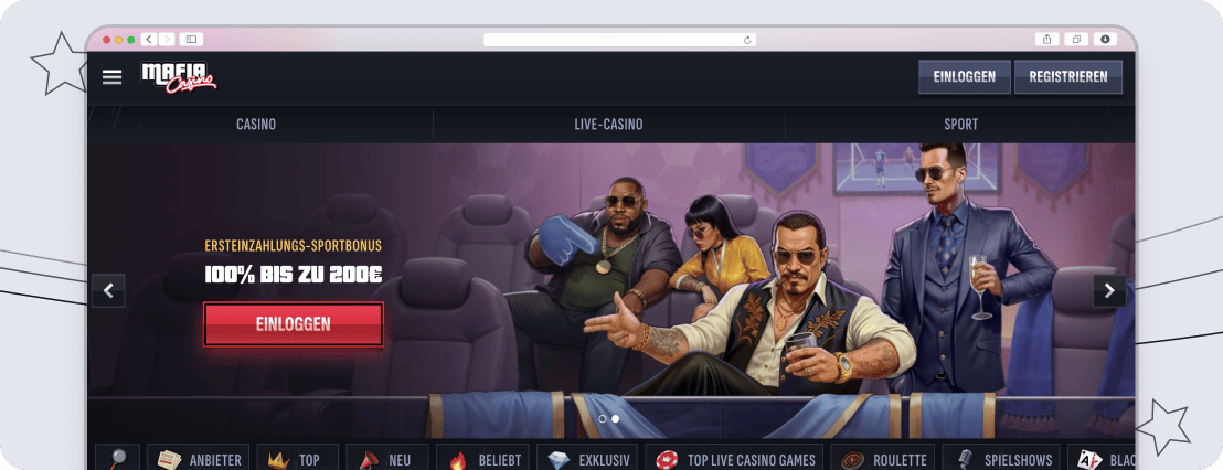 Mafia Casino Willkommensbonus