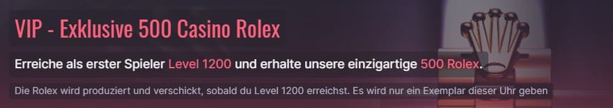 Gewinne eine Rolex im 500 Casino