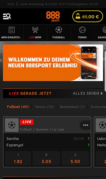 Mobile Ansicht von Betano