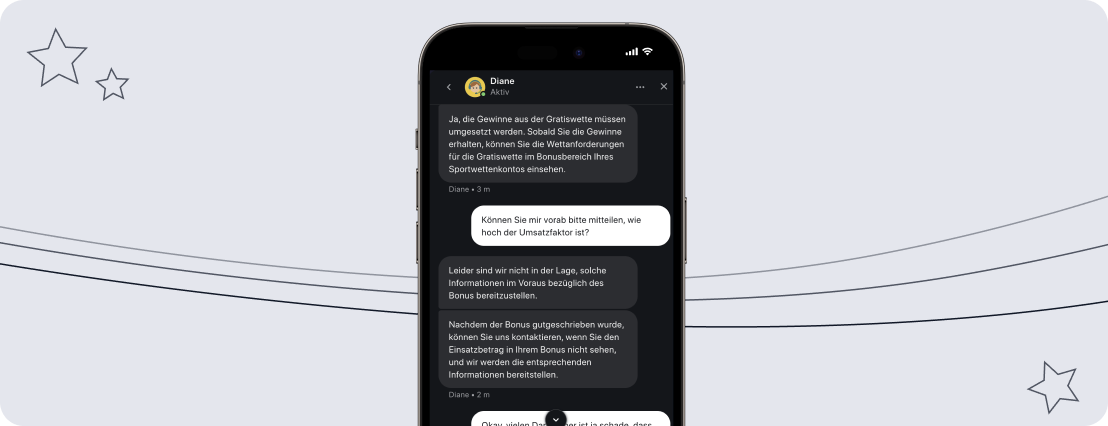 Chat-Support bei RollXO im Test