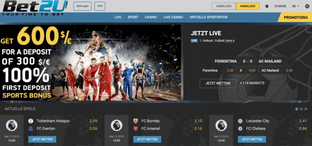 Bet2U Website