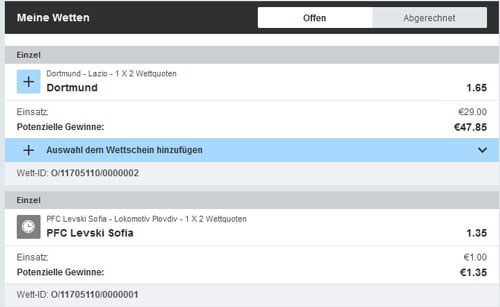 Betfair Wetten