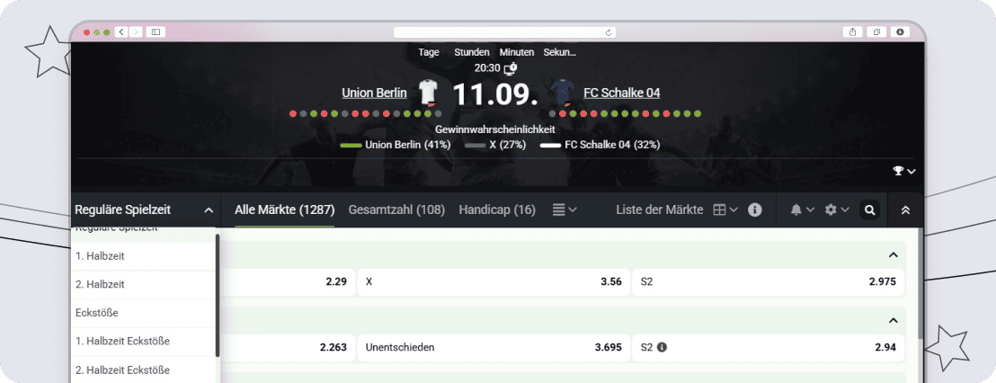 Betlabel - Spezialwetten