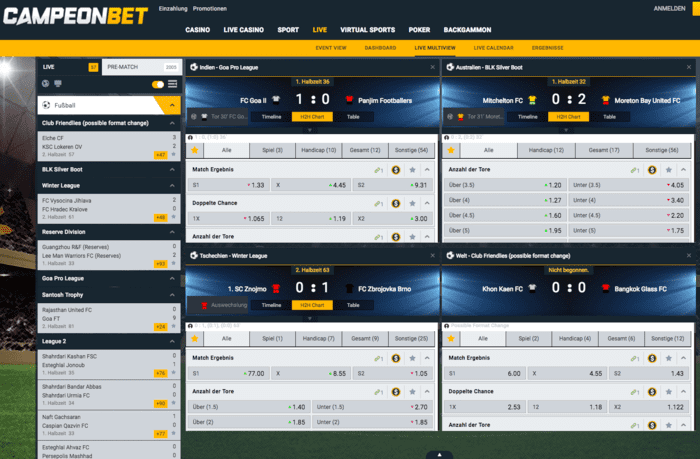 campeonbet Live Wetten