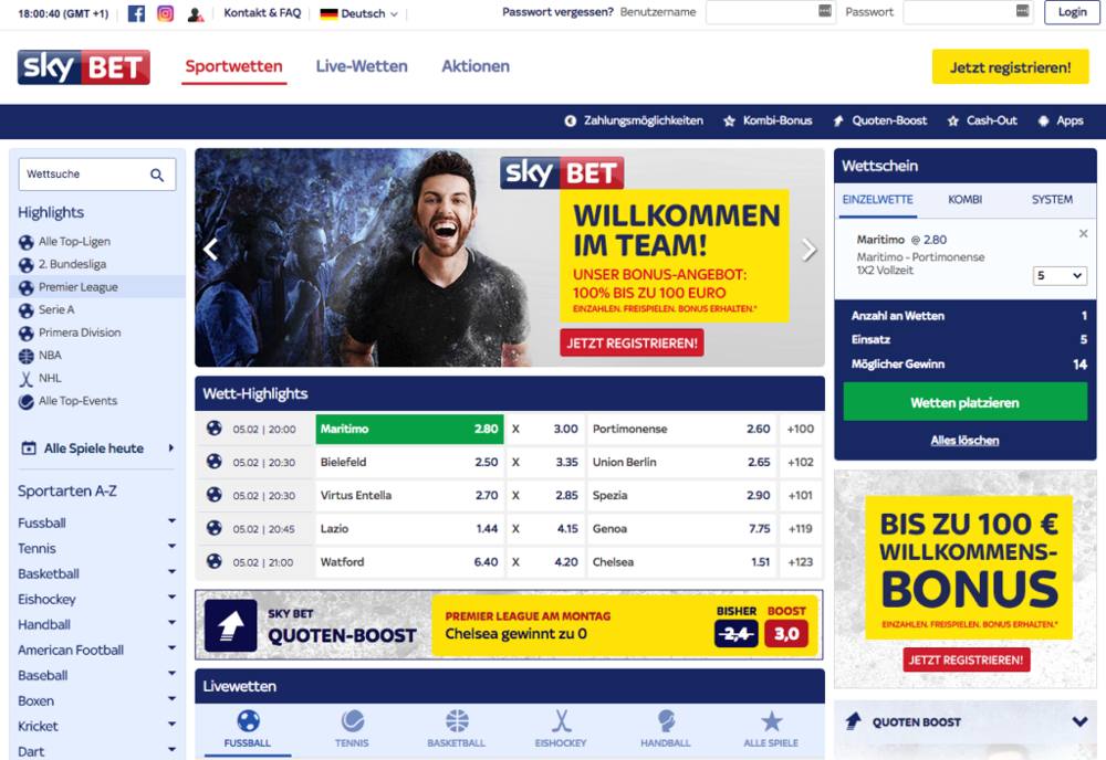 SkyBet Design