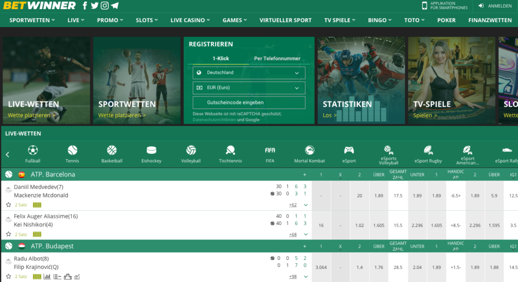 Betwinner Sportwetten – Erfahrungen und Bewertung