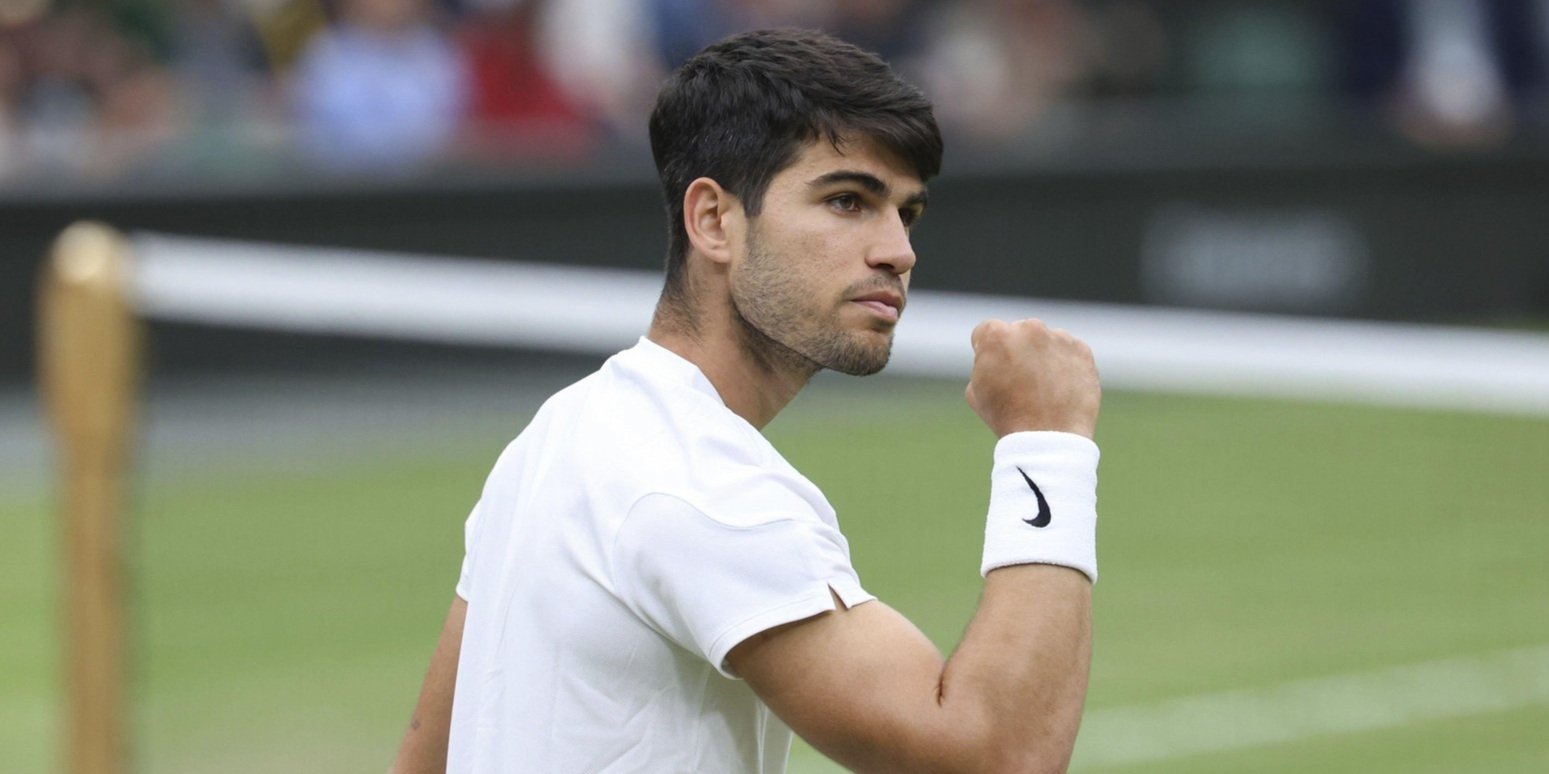 Carlos Alacaraz in Wimbledon