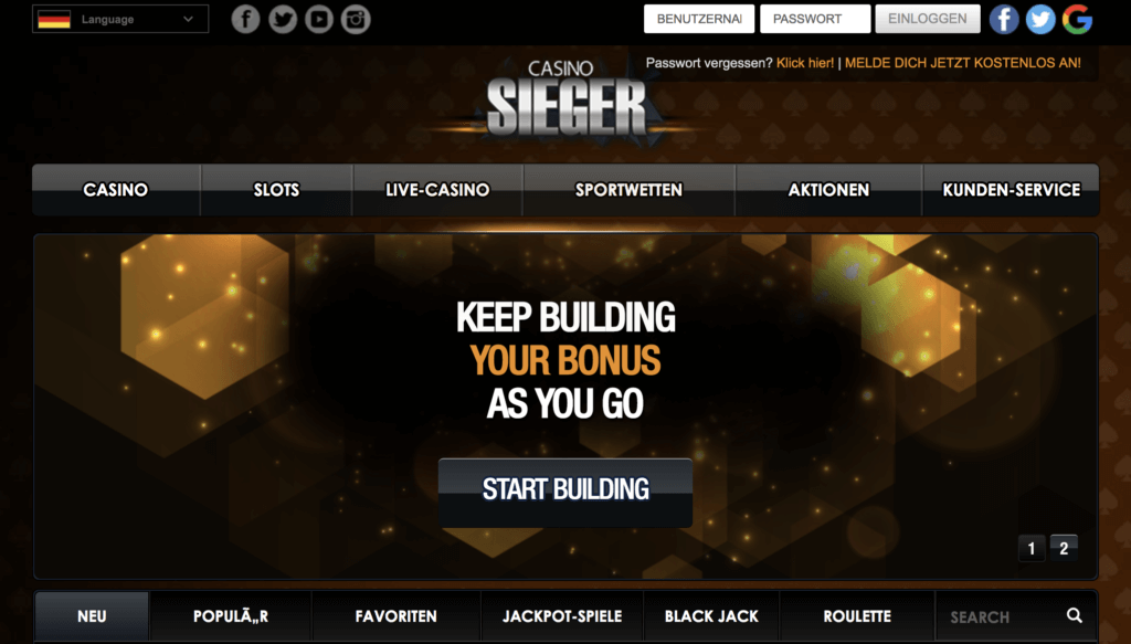 Casino Sieger Website