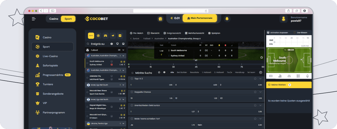 Cocobet Livewetten