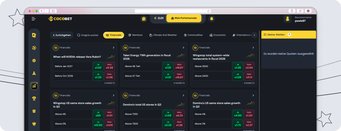 Cocobet Spezialwetten