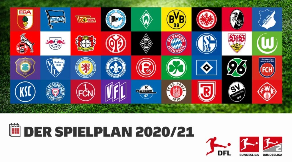 DFL - Wappen der 36 Vereine der 1. und 2. Bundesliga