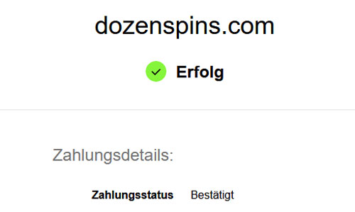 Dozenspins Einzahlung