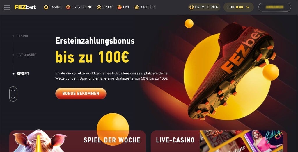 FezBet Sportwetten Erfahrungen – Design