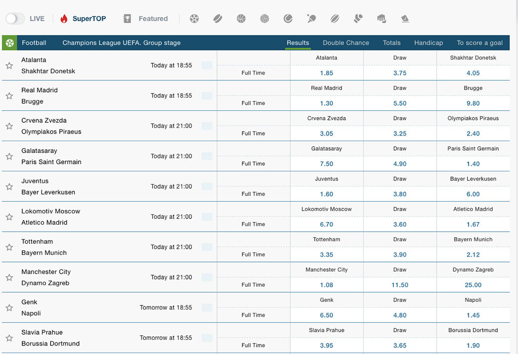 Fonbet Sportwetten Erfahrungen – Wettangebot