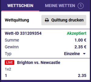 Gambola Sportwetten Erfahrungen – Wettschein