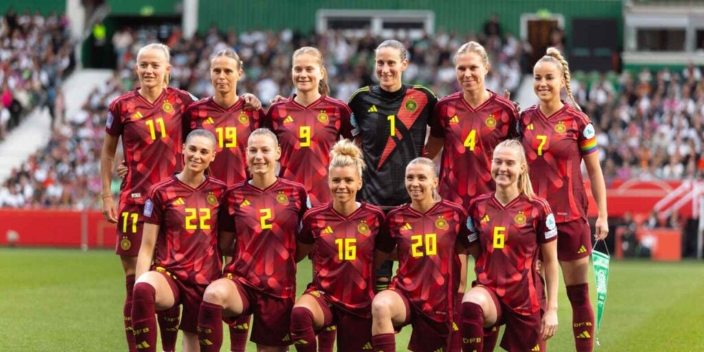 Ein Teamfoto des deutschen Frauen-Nationalteams