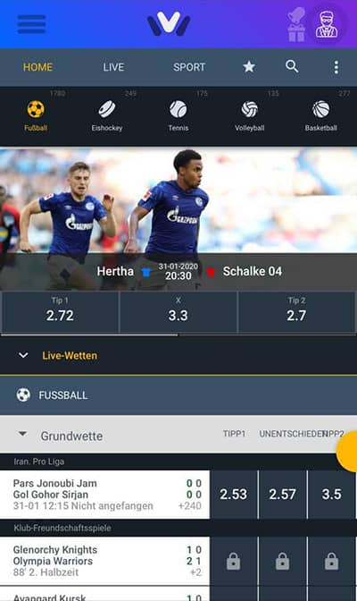 ivicasino.com Sportwetten – Mobile App