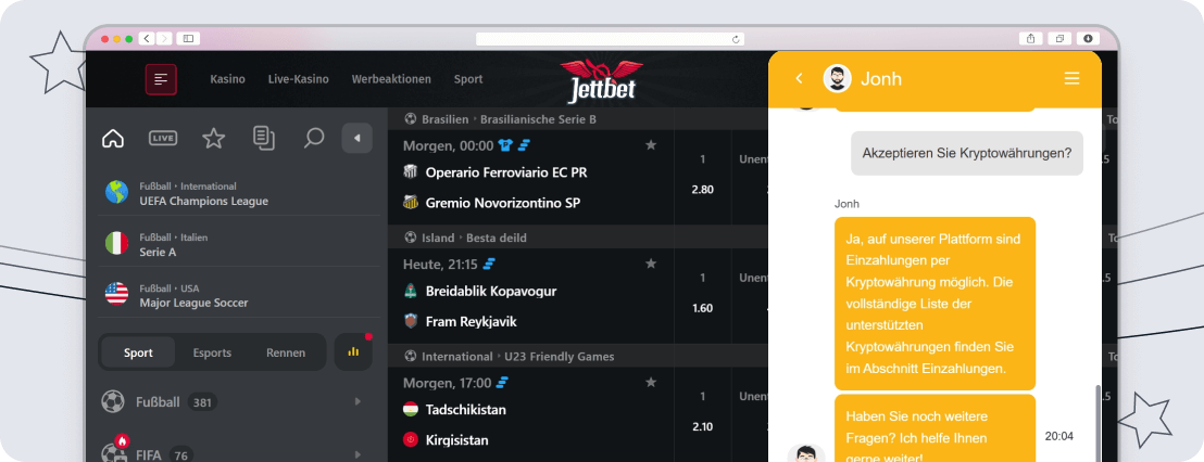Jettbet Kundenservice