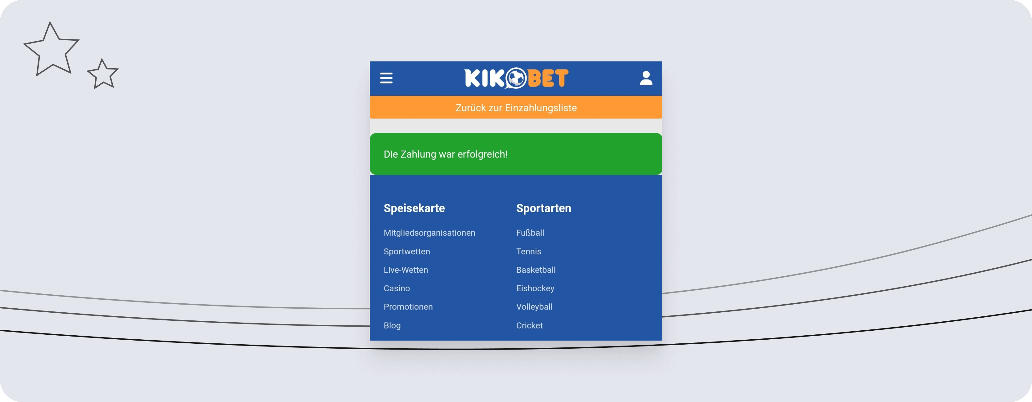 KikoBet-Zahlung-erfolgreich