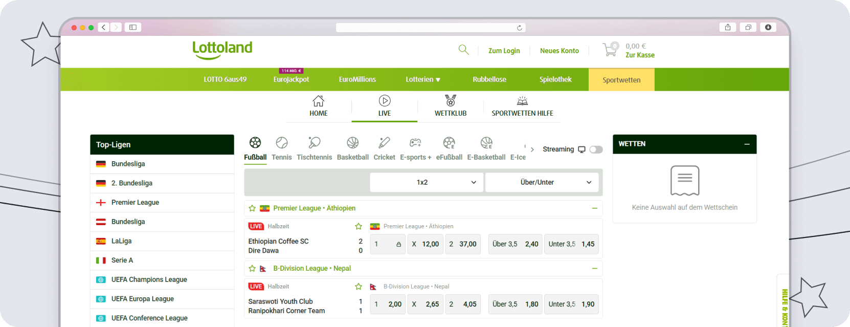 Lottoland Livewetten