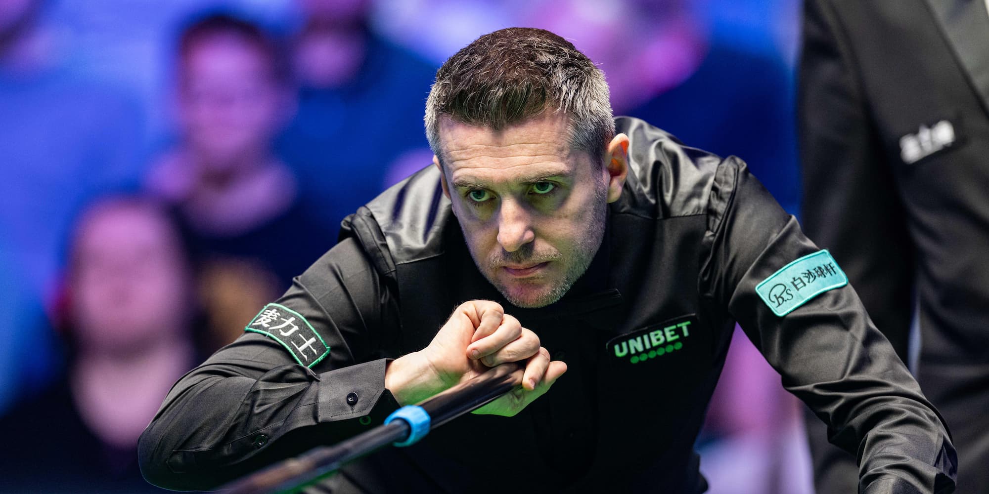 Mark Selby währned eines Snooker Spiels