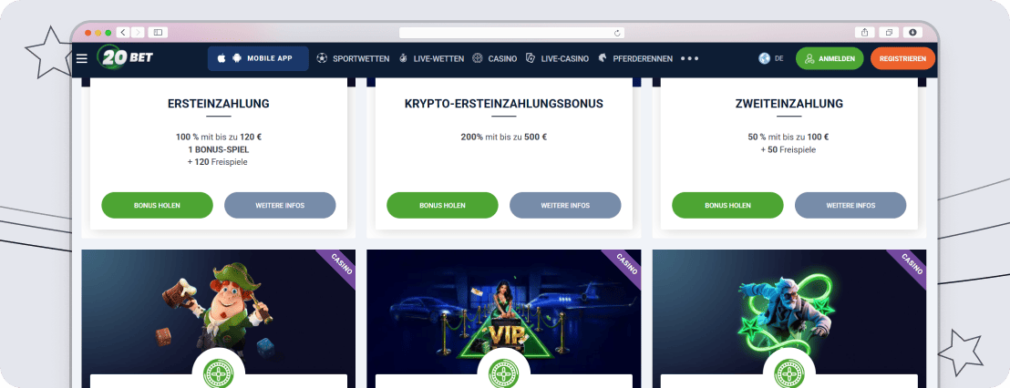 Online Casino Bonus aktivieren