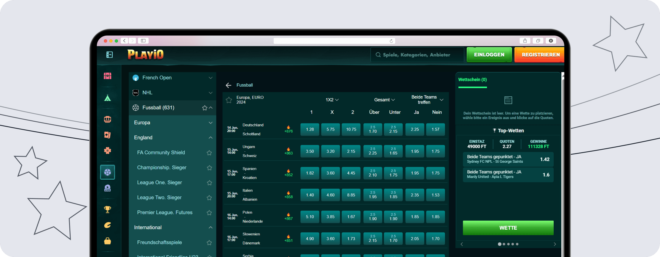 Play.io Sportwetten Erfahrungen auf SWV - Wetten Übersicht Funktionen