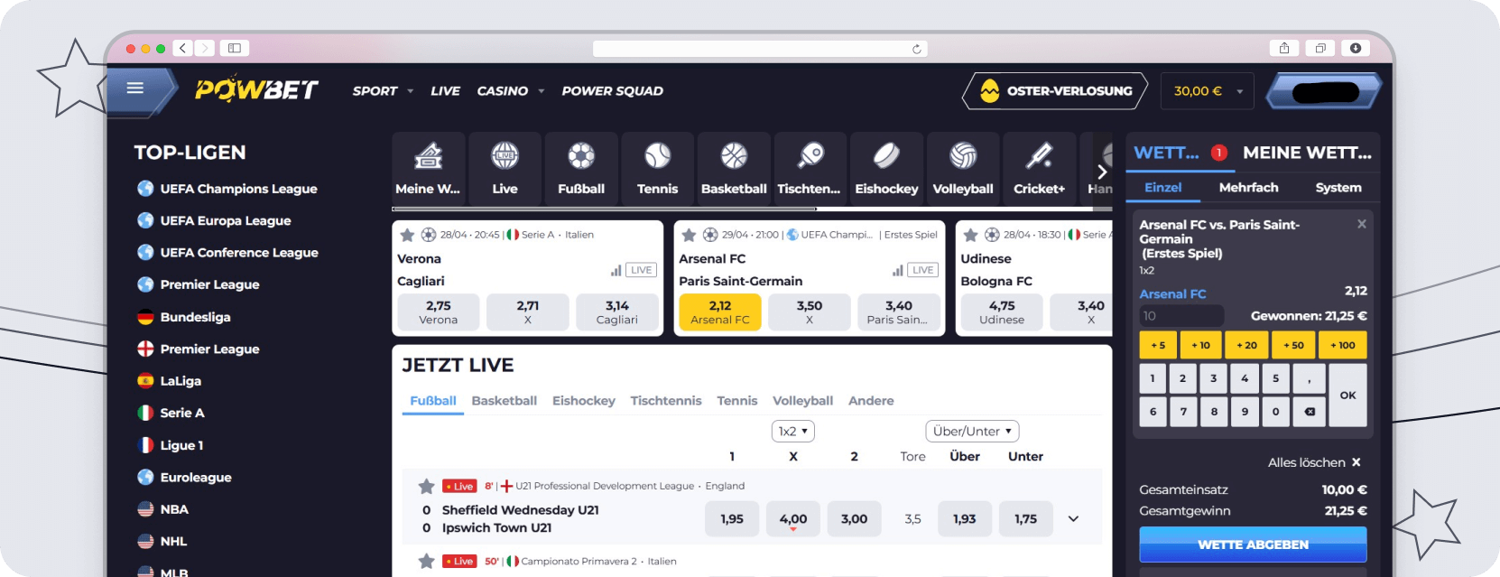 Powbet Design