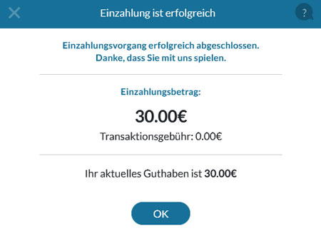 Einzahlung 