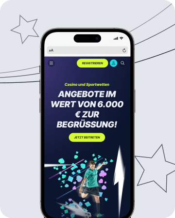 Bildschirmfoto der Homepage von BetBeast auf dem Smartphone