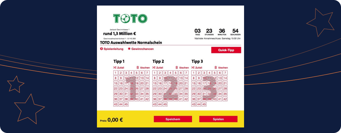 Fussballtoto – Toto-Schein Lotto