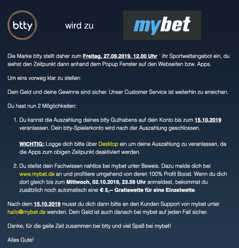 btty wird zu mybet Infografik