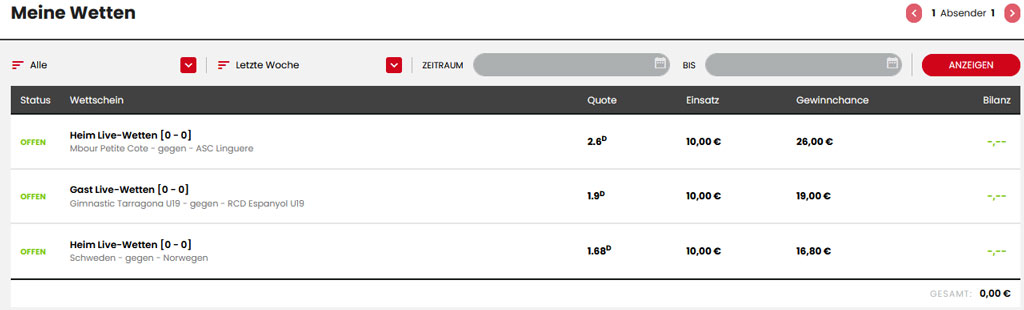 Wetten bei Select.bet