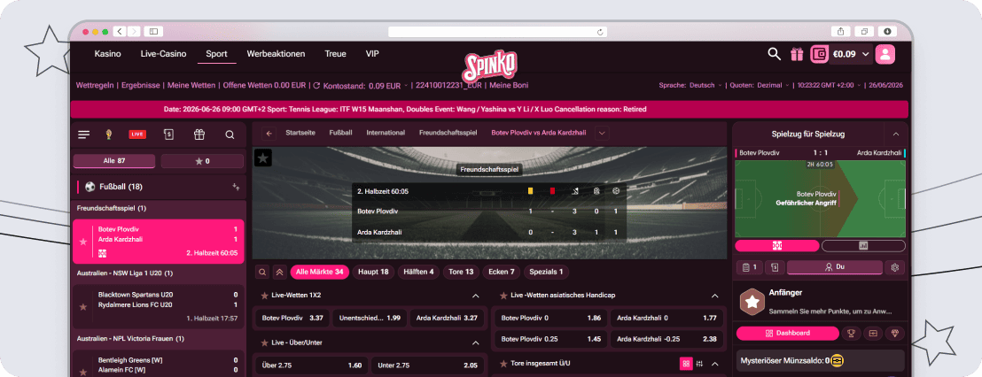 Spinko Livewetten