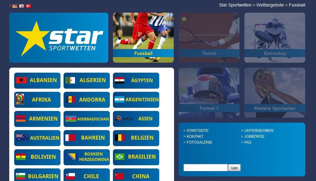 Star Sportwetten Portfolio