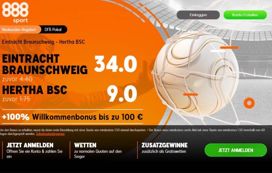 888Sport verbesserte Quoten