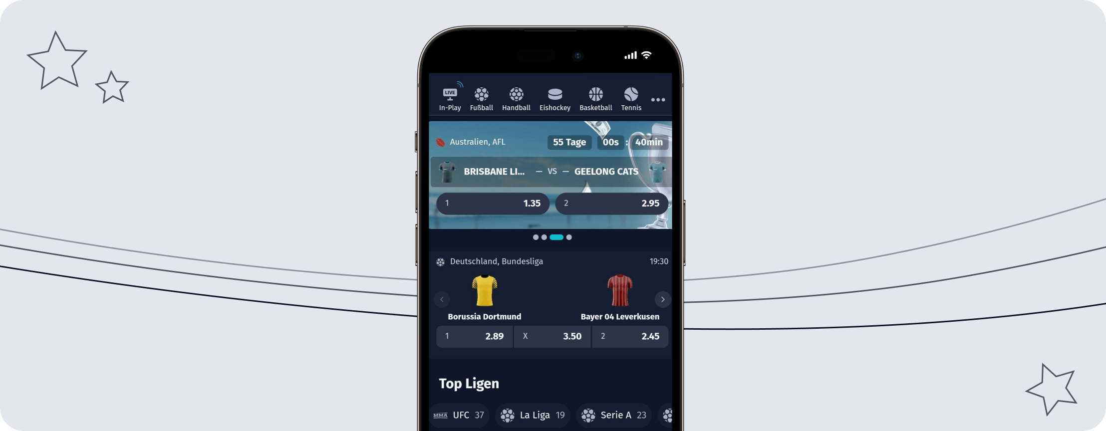 Sportwetten App für iOS und Android