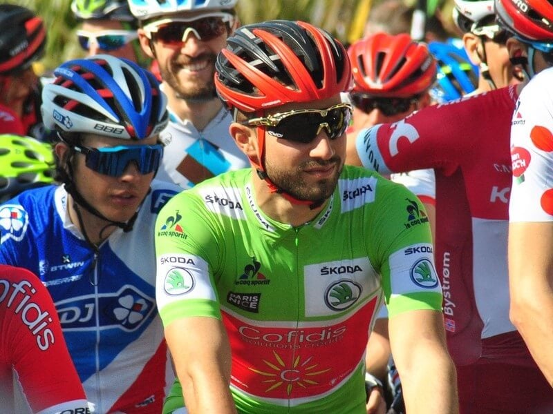 Tour de France Teilnehmer mit grünem Trikot