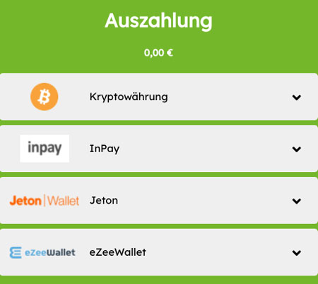 Auszahlung bei Uberlucky