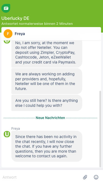 Support bei Uberlucky